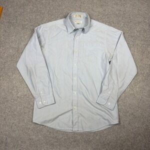 Van Heusen Boys Light Blue Oxford Button Down Shirt Size 20 Long Sleeve Cotton